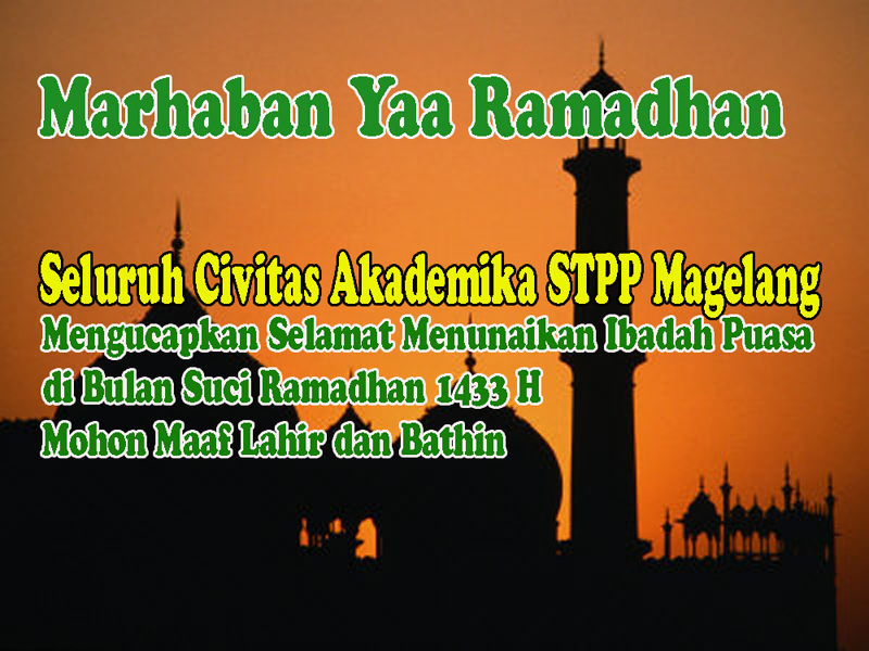 Marhaban Yaa Ramadhan 1433 H